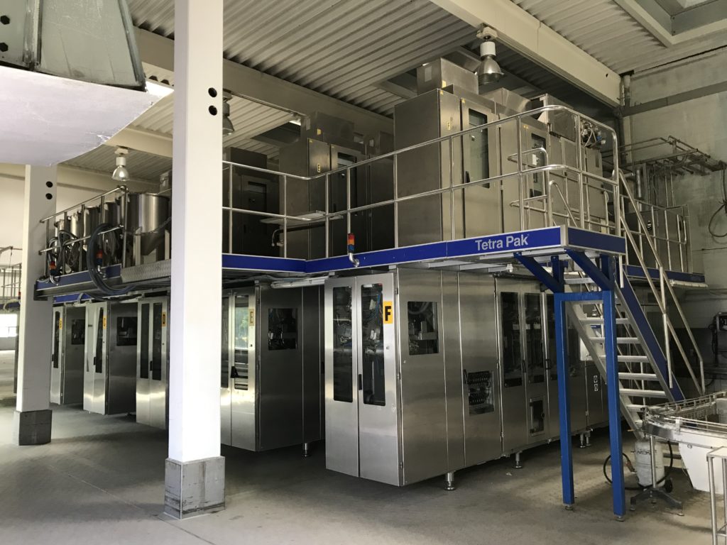 Demontage Tetra Pak Abfüllanlage